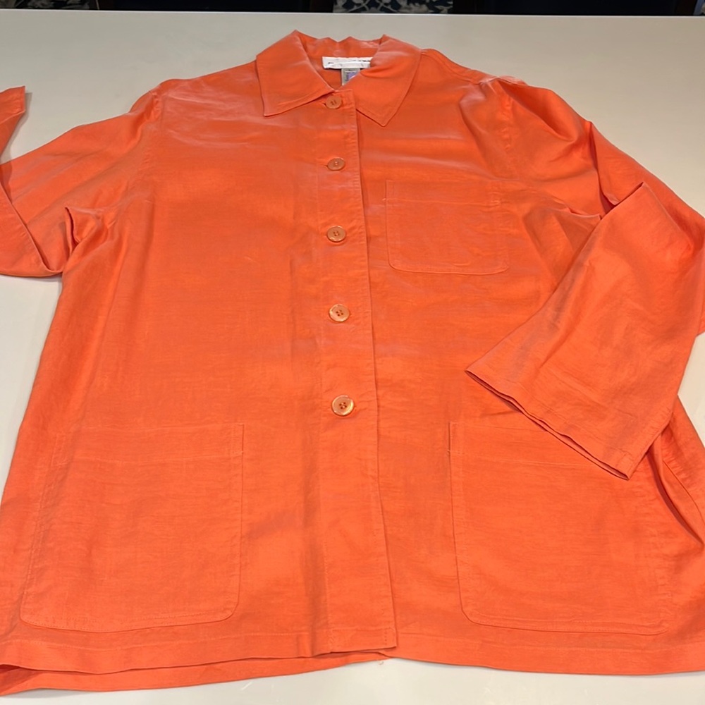 Evan Picone linen tunic Large